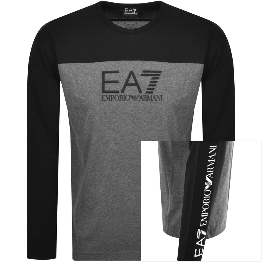 Alternative Image for ProductEA7 Emporio Armani Long Sleeve T Shirt Black1